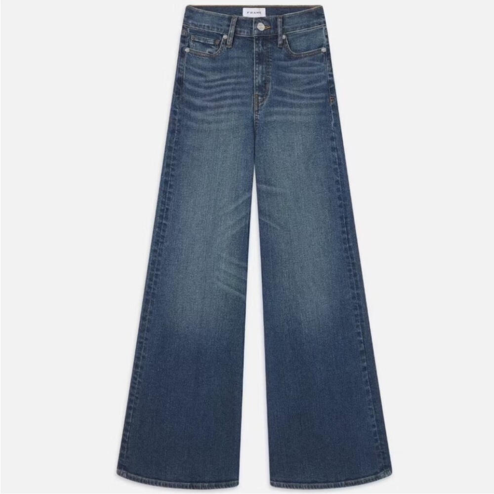 frame le palazzo crop high-rise wide-leg jeans kinmount 27